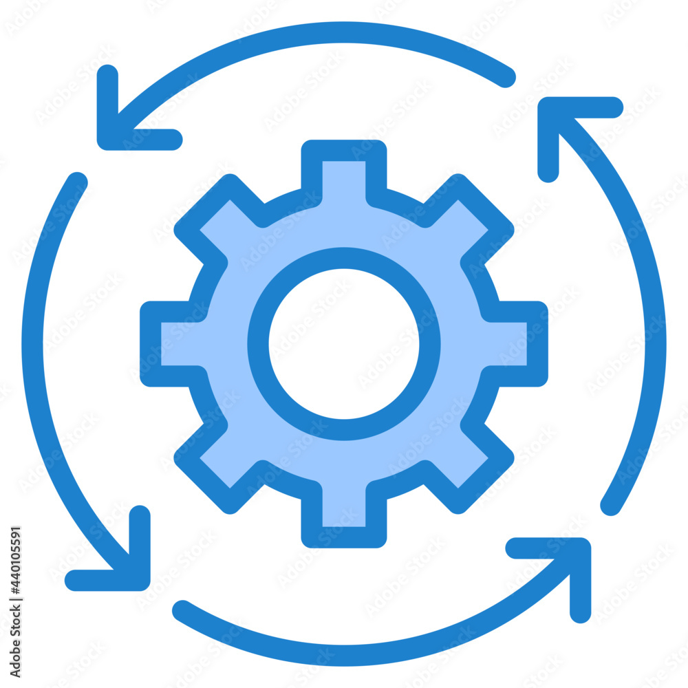 Energy development blue style icon Energy development blue style icon