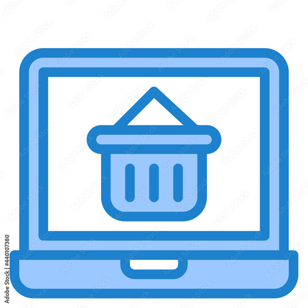 Basket blue style icon Basket blue style icon
