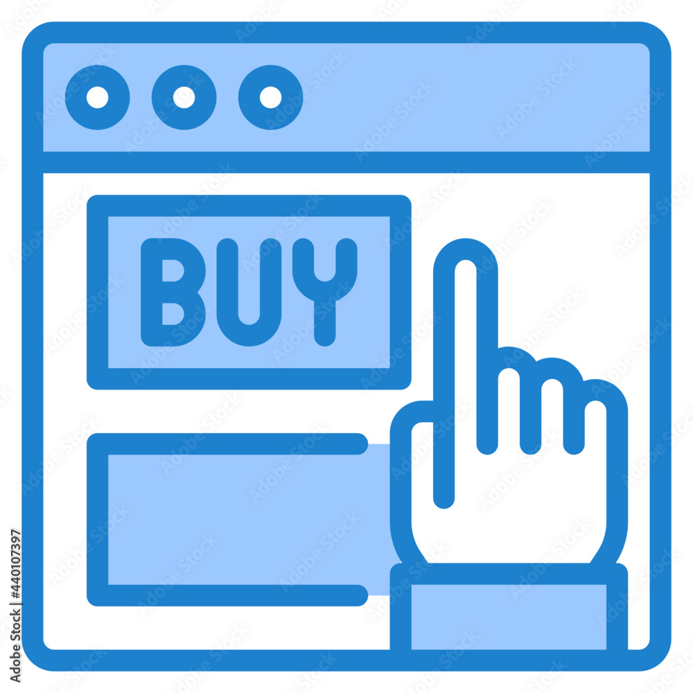 Buy blue style icon Buy blue style icon