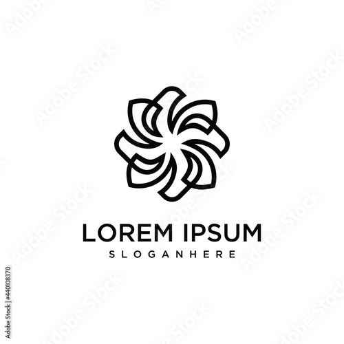  flower logo vector graphic design