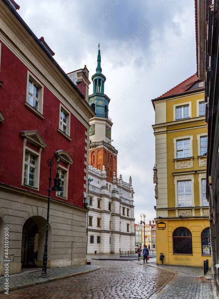 Obraz premium the central square of the city of Poznan in Poland