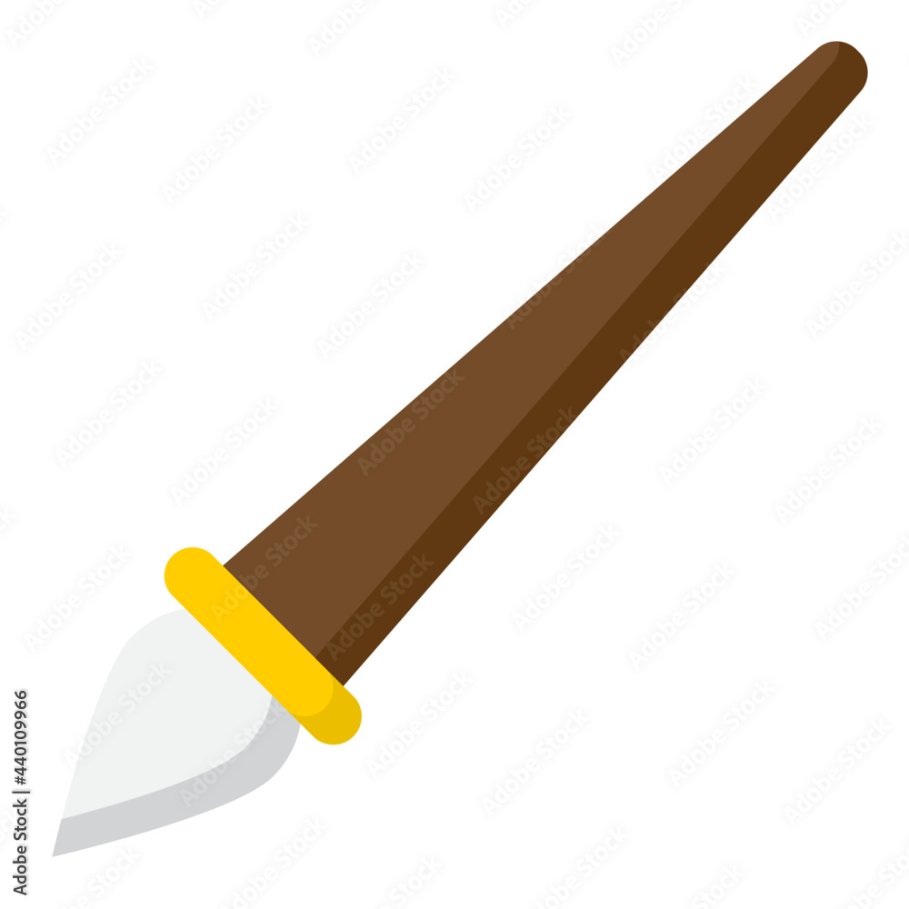 Paintbrush flat style icon Paintbrush flat style icon