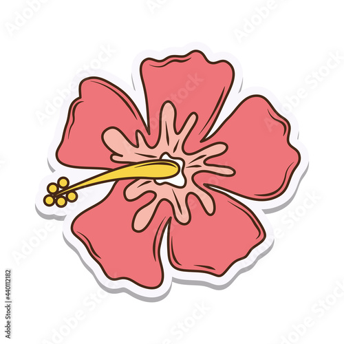 flower hibiscus sticker