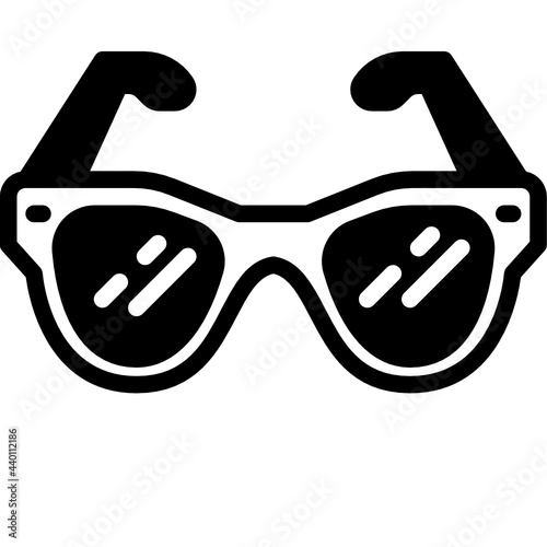 glasses glyph icon