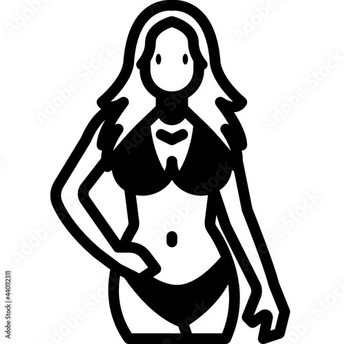 women glyph icon