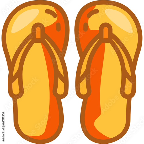 flip flop line icon