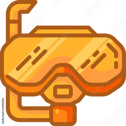 snorkel line icon