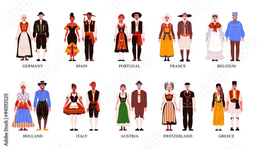 National European Clothes Set