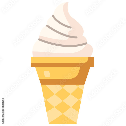 ice cream flat icon