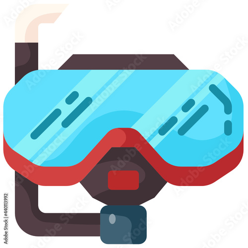 snorkel flat icon