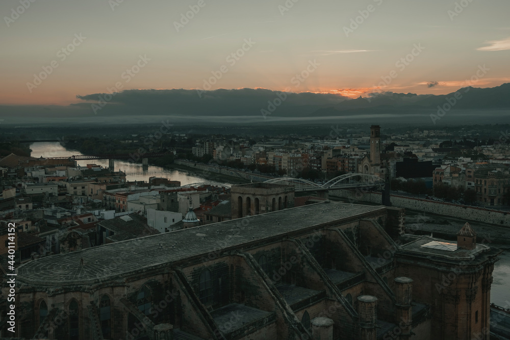 Fototapeta premium View over Tortosa Cathedral