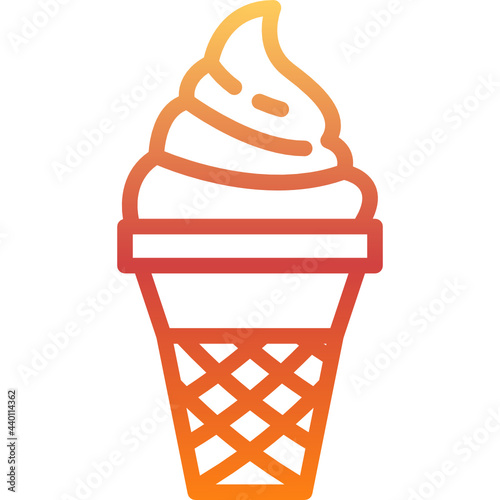 ice cream flat icon
