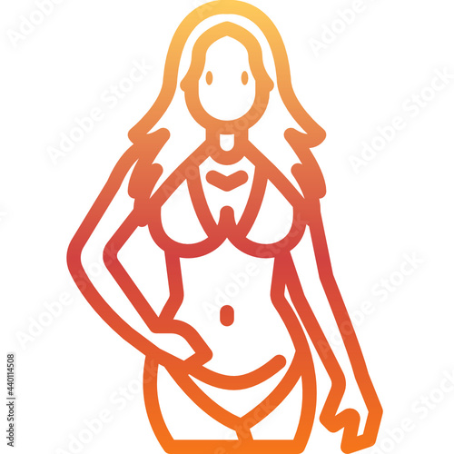 women flat icon