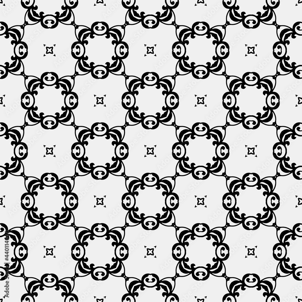 floral seamless pattern background.Geometric ornament for wallpapers and backgrounds. Black and white pattern. floral seamless pattern background.Geometric ornament for wallpapers and backgrounds. Black and white pattern.
