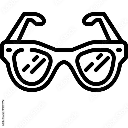 glasses line icon