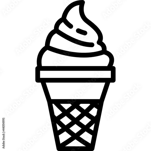 ice cream line icon