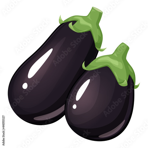 米ナスのイラスト_2個_大小