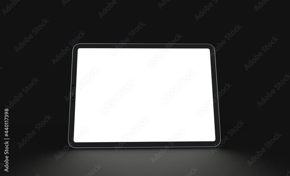 Tablet 3d computer with blank screen illustration Tablet 3d computer with blank screen illustration