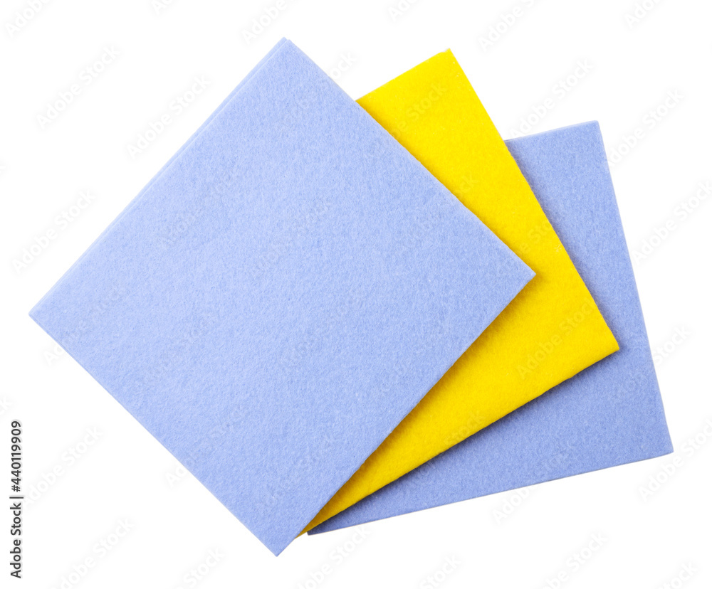Universal napkins on a white background, isolated. The view from top Universal napkins on a white background, isolated. The view from top