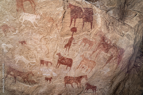 Chad's ancient Ennedi cave paintings, Africa photo