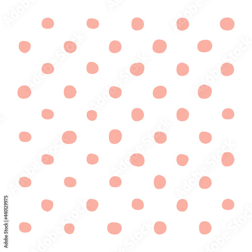 Polka dot vector template