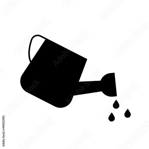 garden watering can icon. Vector Illustration. EPS10