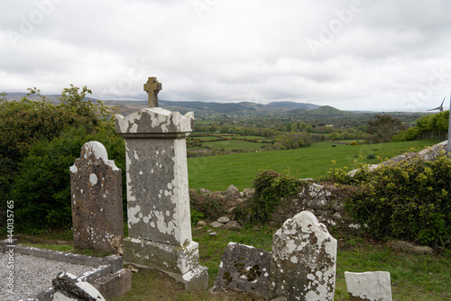 Cemetery on the Hill of Faughart in Dundalk, Ireland photo