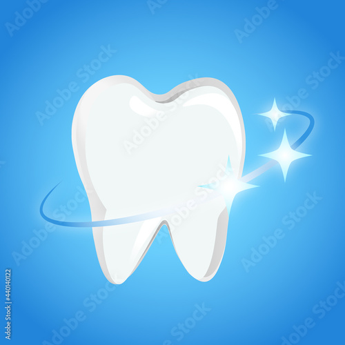 Illustration of healthy tooth 