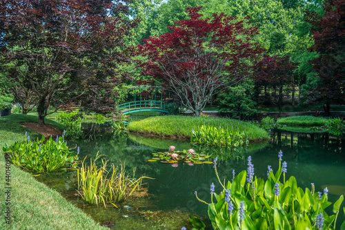 Ball Ground, Georgia USA - June 8, 2018 Gibbs gardens in bloom summer