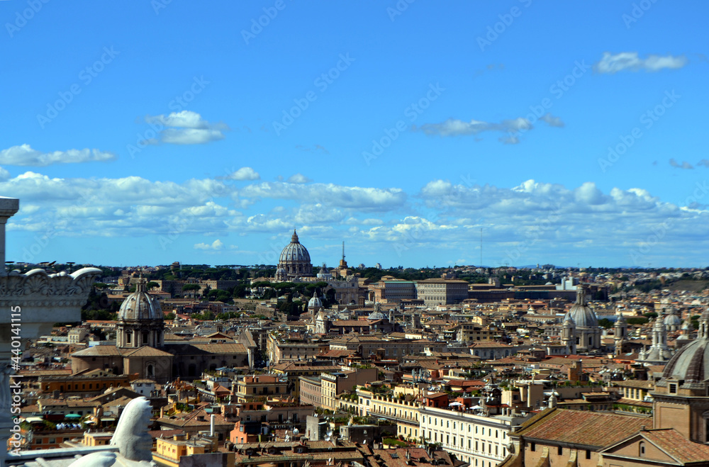 panorama of the city of Rome