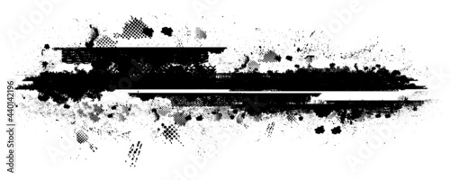 Grunge urban background. Vector. Textured banner . Overlay distress shape . Simply place texture over any object to create grungy effect . Abstract,splattered , dirty,poster for your design. 