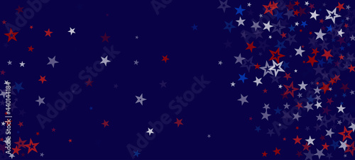 National American Stars Vector Background. USA 4th of July Labor President's Memorial Independence 11th of November Veteran's Day