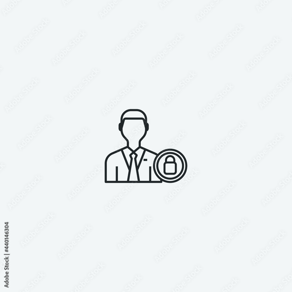 Protection vector icon illustration sign Protection vector icon illustration sign