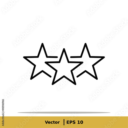 Fototapeta Naklejka Na Ścianę i Meble -  Star, favorite Icon Illustration. Favorite Sign Symbol. Vector EPS 10