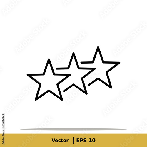 Fototapeta Naklejka Na Ścianę i Meble -  Star, favorite Icon Illustration. Favorite Sign Symbol. Vector EPS 10