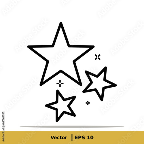 Star  favorite Icon Illustration. Favorite Sign Symbol. Vector EPS 10
