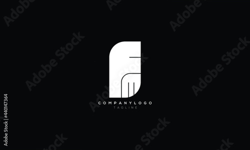 FM MF F AND M Abstract initial monogram letter alphabet logo design