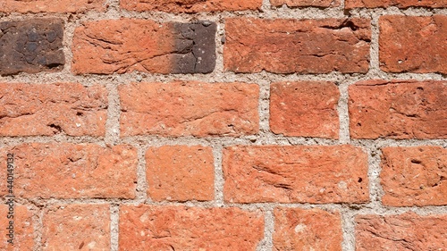 Rote Ziegelsteinwand mit Textur