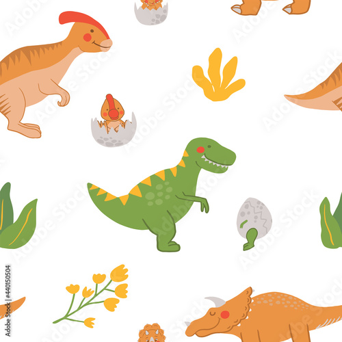 Fototapeta Naklejka Na Ścianę i Meble -  set of dinosaurs