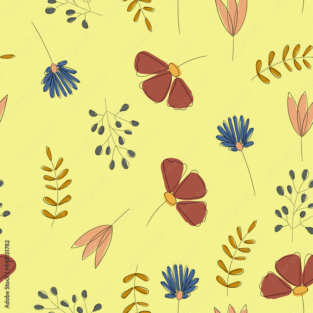 seamless background with autumn leaves seamless background with autumn leaves
