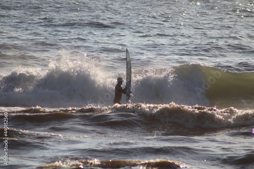 surfer on the beach