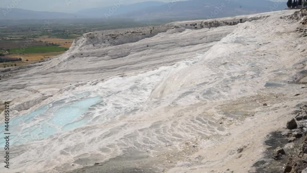 Travertines of Pamukkale Turkey natural waterfalls
