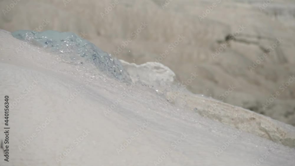 Travertines of Pamukkale Turkey natural waterfalls