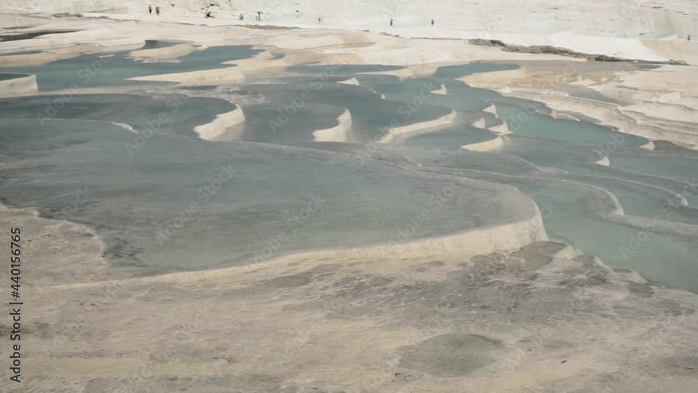 Travertines of Pamukkale Turkey natural waterfalls
