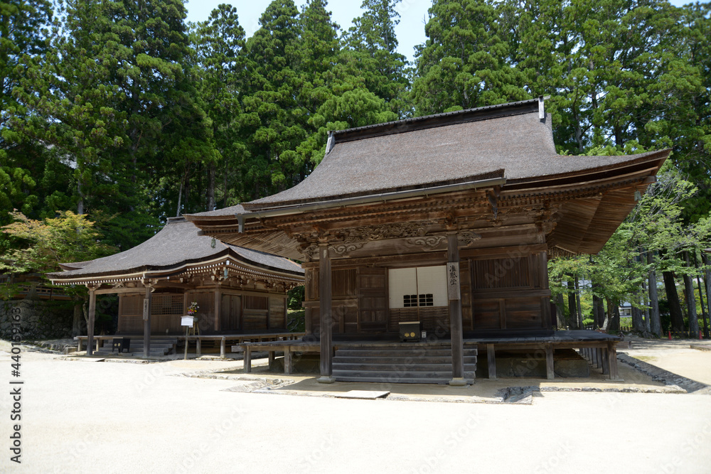 高野山壇上伽藍　准胝堂と孔雀堂　和歌山県高野町