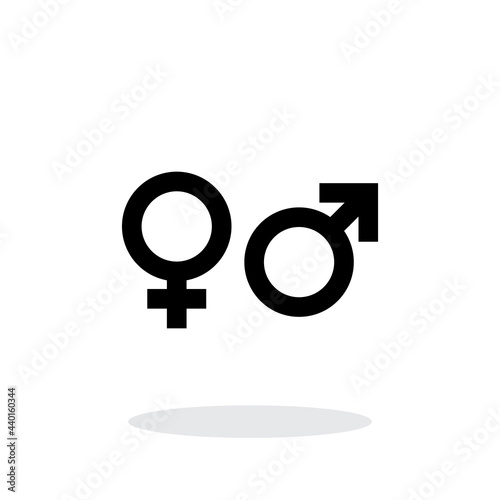 Gender Icon, Sex Vector Symbol, Female and Male Sign
