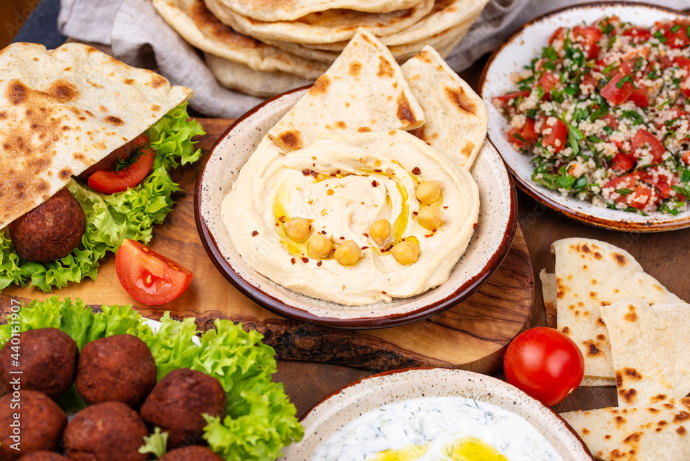 Traditional Jewish, Israeli and middle Eastern food