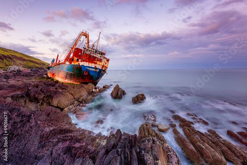 MV Alta Ghost Ship The MV Alta  which washed up on the Southeast coast of Ireland in County Cork  on the 16th of February 2020 Ballycotton by Storm Dennis - Ireland