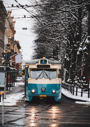 tram in the city Gothenburg