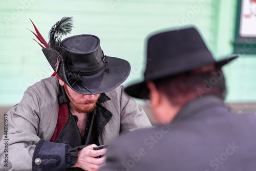 Pirate playing cards with gangster